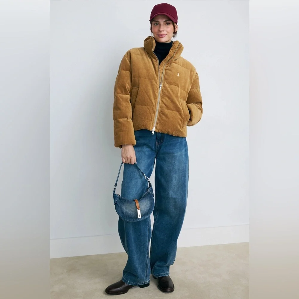 Polo by Ralph Lauren Corduroy Puffer Coat S/P - Picture 4 of 13